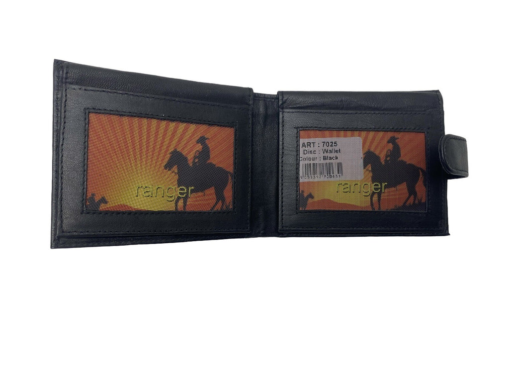 Gents Mens Leather Flip Up Wallet Credit Card Purse Coin Pouch