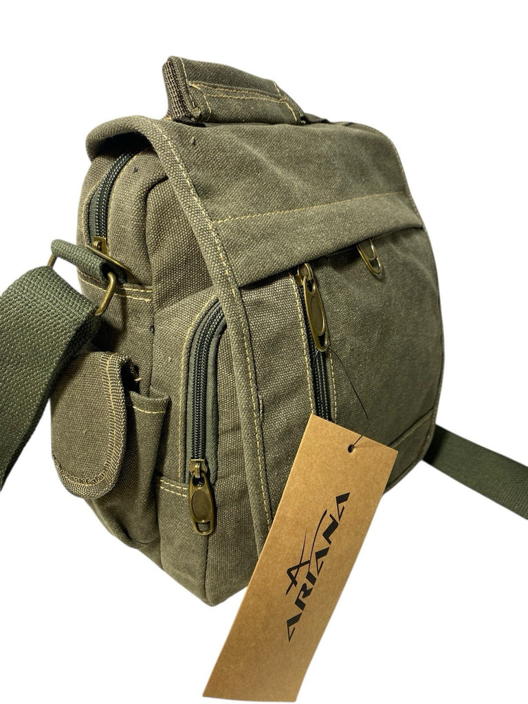 Ariana Unisex Canvas Messenger Shoulder Cross Body Travel Utility Satchel Bag