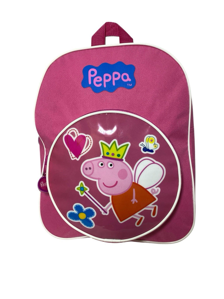 Peppa Pig Pink Backpack  Front Pocket Nursery School Bag Rucksack