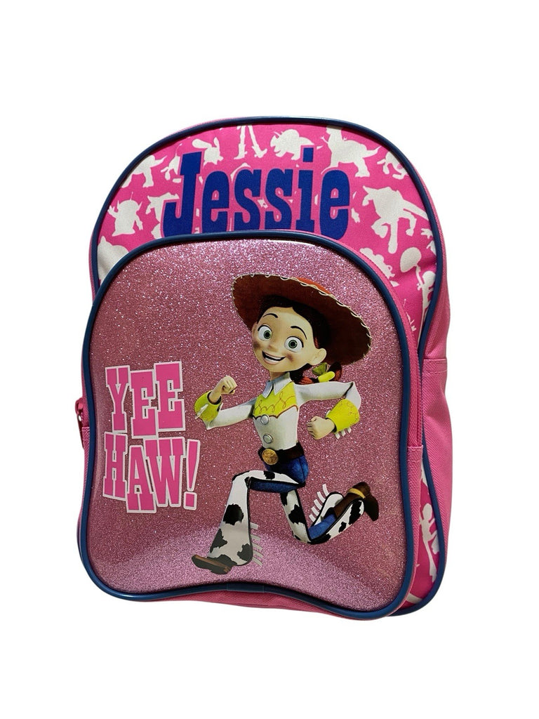 Disney Toy Story Jessie Yee Haw Glitter Backpack Front Pocket Nursery School