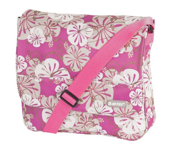 Hi-Tec Flowers Courier Messenger Despatch Bag School College Travel Satchel