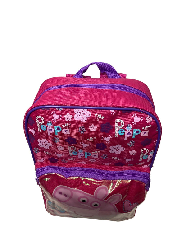 6 x Peppa Pig  Pink Glitter Front Pocket Backpack Job Lot Car Boot Market Resale