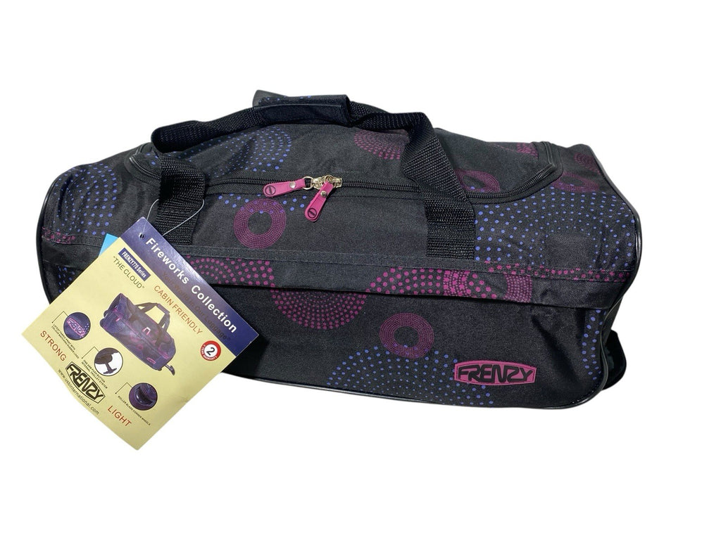 Frenzy 21" Carry On Lightweight Travel Wheeled Cabin Trolley Weekend Bag 29L New