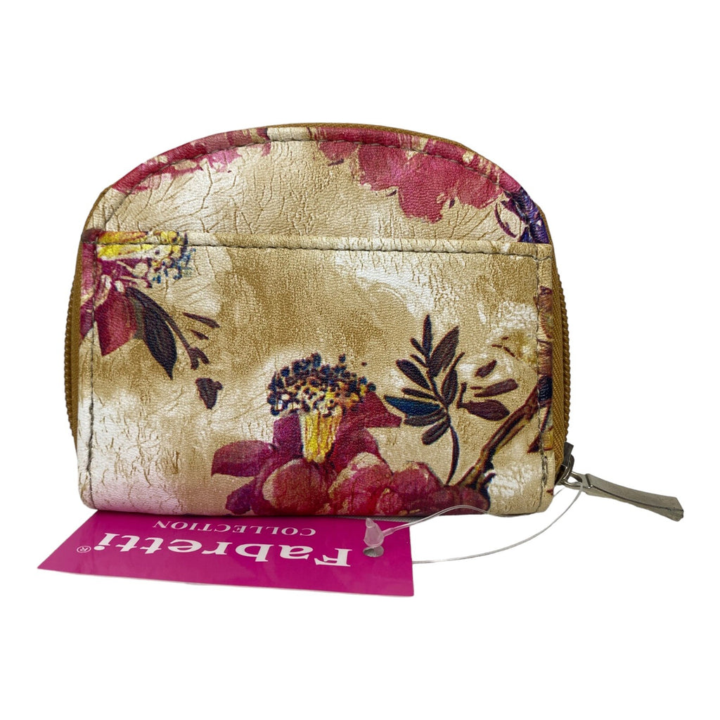 Fabretti Ladies Girls Floral Zip Around Coin Change Wallet Purse Pouch New