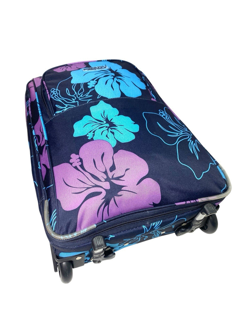 Frenzy 21" Lightweight 2 Wheel Carry On Hand Cabin Luggage Suitcase 36L Navy