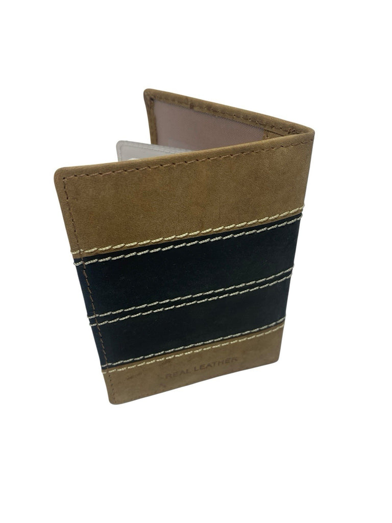 Lorenz Premium Real Soft Hunter Leather Bifold Credit Card ID Holder Wallet