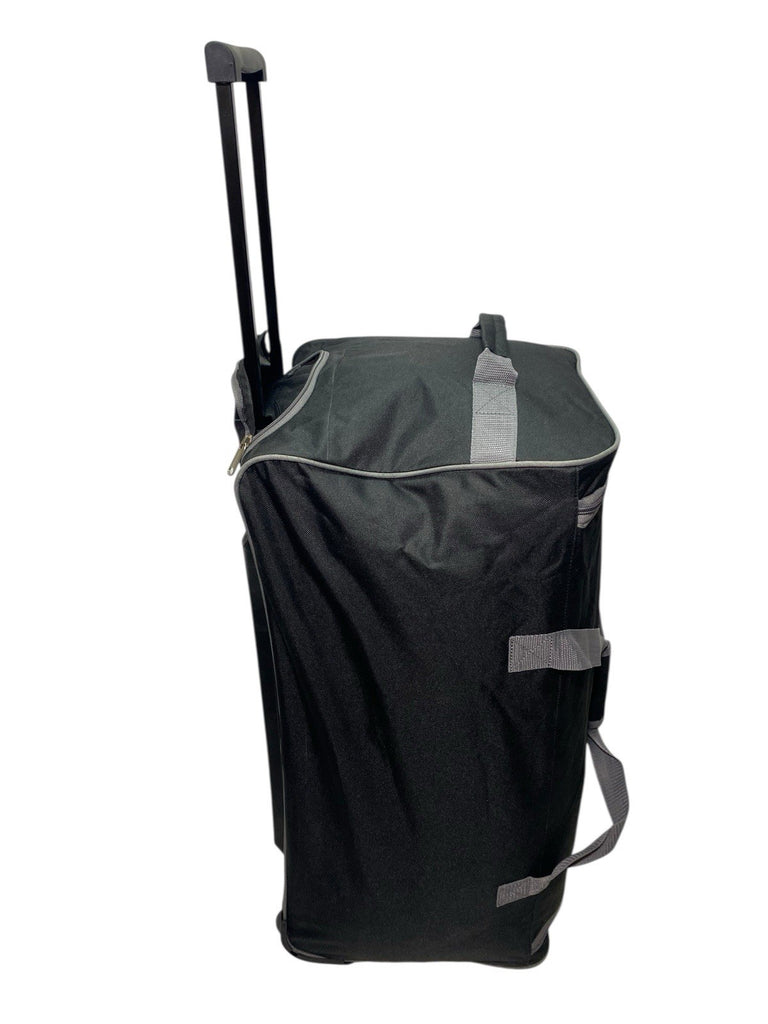 Unisex 25" 67L Wheeled Trolley Duffle Bag Suitcase Holdall Retractable Handle