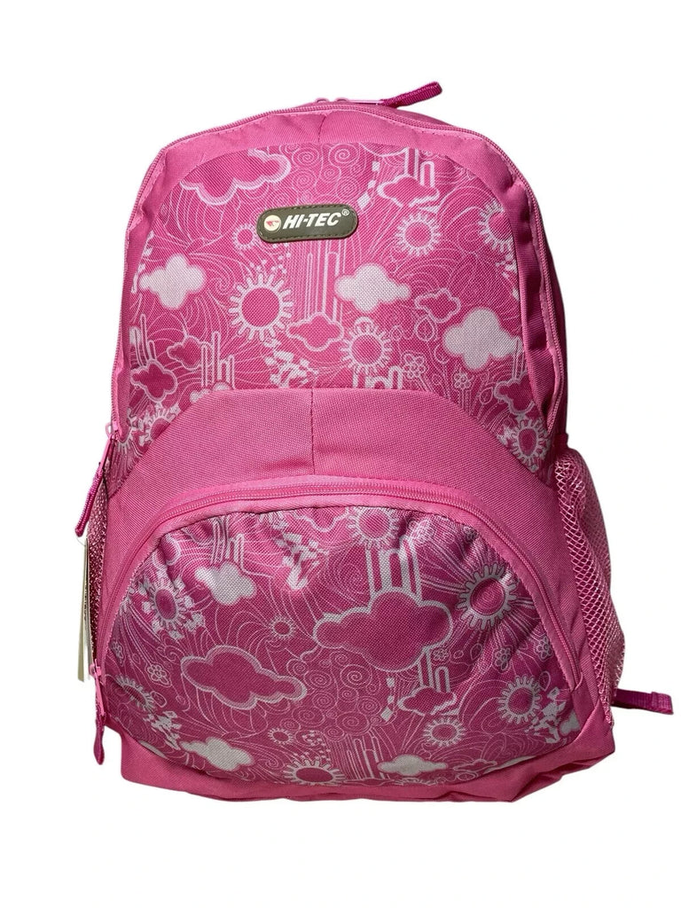 Hi Tec Ladies Cloud Print Backpack Rucksack School Gym College Work Travel New