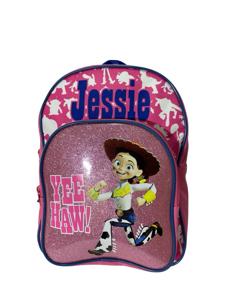 Disney Toy Story Jessie Yee Haw Glitter Backpack Front Pocket Nursery School