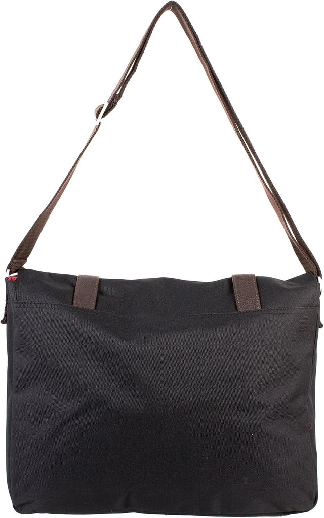 Jeep Unisex Vintage Courier Messenger Shoulder Satchel Work College Bag Black