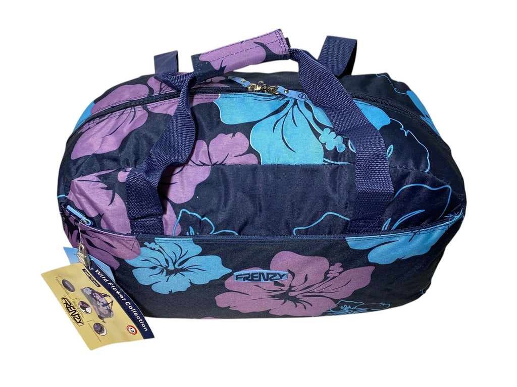 21" Wheeled Holdall Cabin Trolley Flower Sports Luggage Overnight Travel Bag 39L