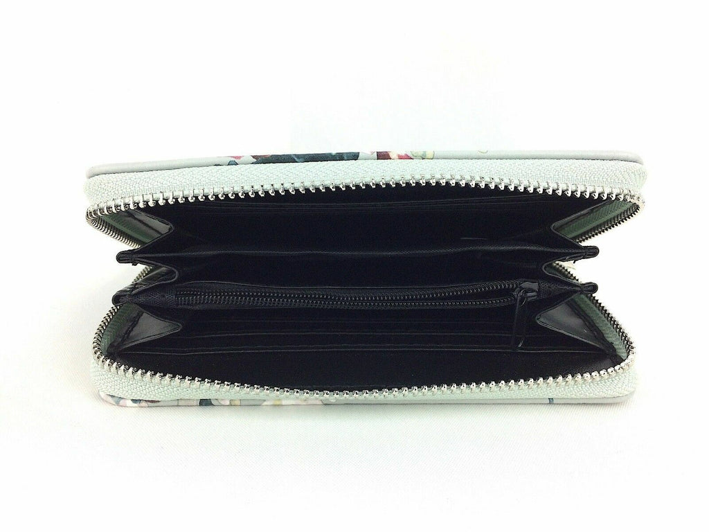 Ladies Floral Zip Fashion Clutch Coin Credit Card Purse Victoria & Albert Style