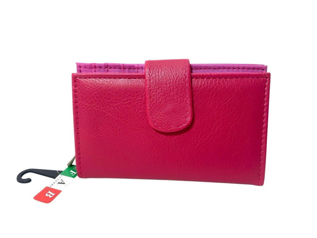 Ladies Bifold Faux Leather Zip Around Coin Notes Credit Card Purse New