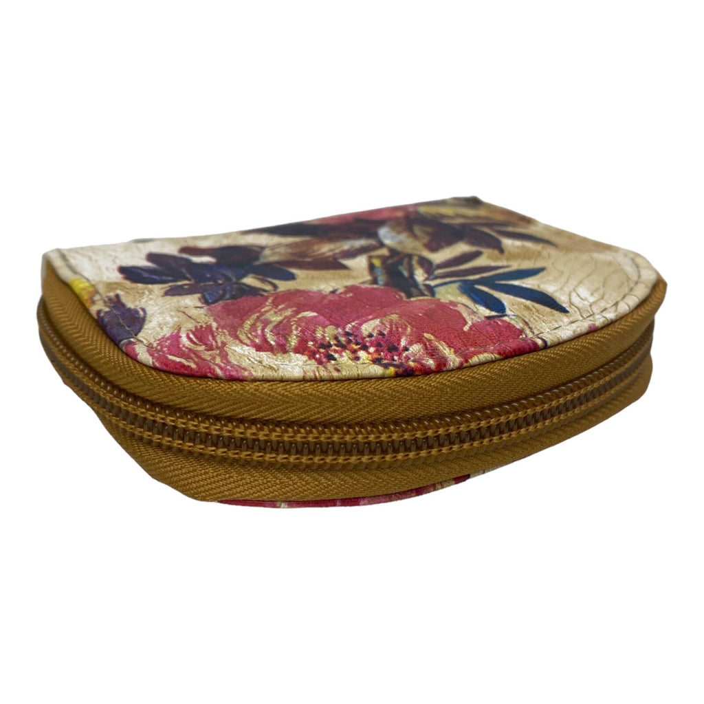 Fabretti Ladies Girls Floral Zip Around Coin Change Wallet Purse Pouch New