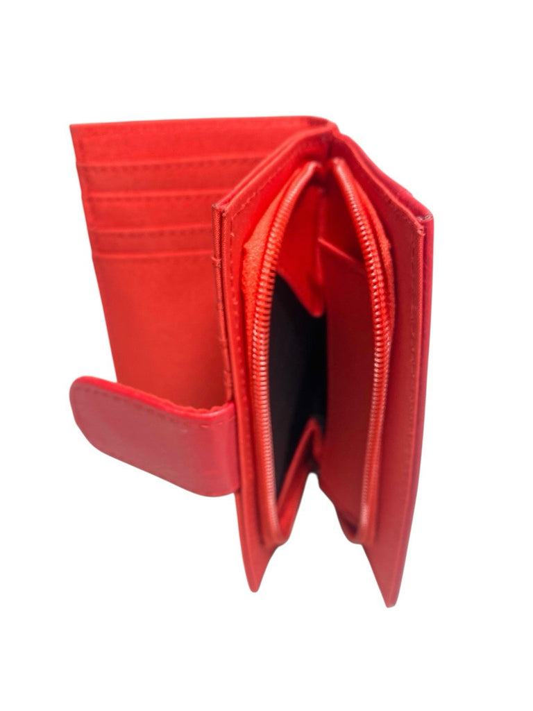 Ladies Bifold Faux Leather Zip Around Coin Notes Credit Card Purse New