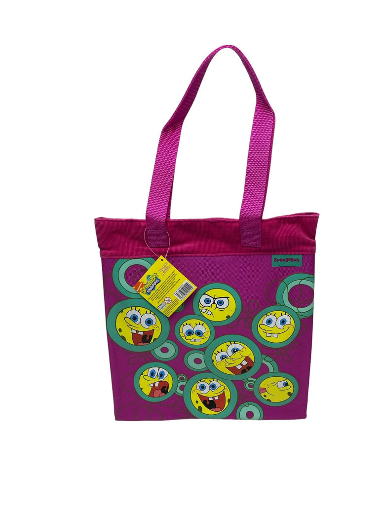 Spongebob Squarepants Nickleodeon Shopper Tote Shopping Bag Girls Pink New