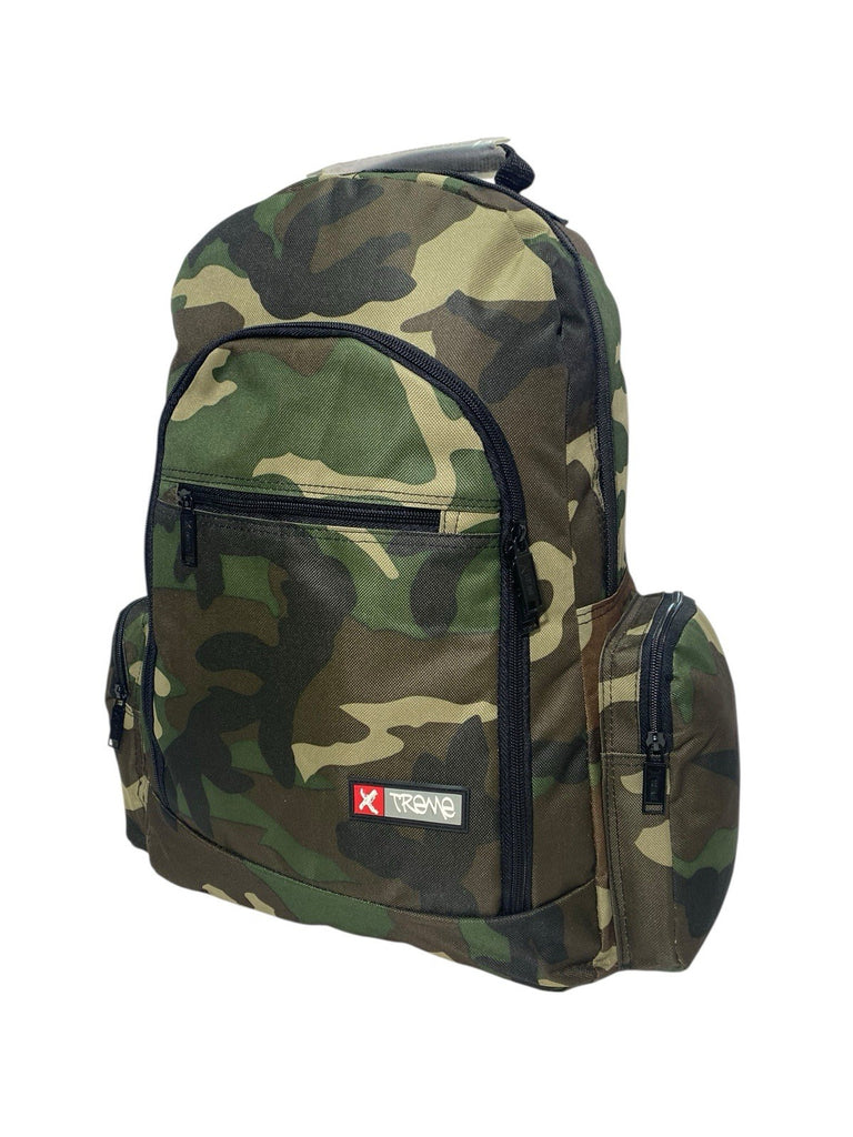 X treme Mens Boys Army Militry Cammo Camouflage Backpack School Travel Gym Bag