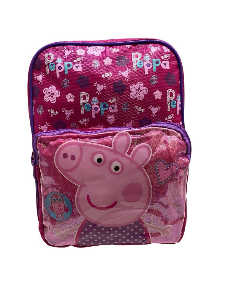 6 x Peppa Pig  Pink Glitter Front Pocket Backpack Job Lot Car Boot Market Resale