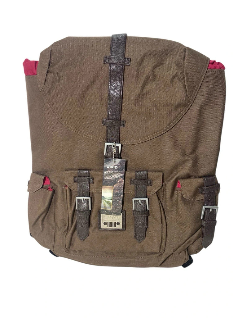 Jeep Vintage Unisex Drawstring Backpack School College Work Business Travel Bag