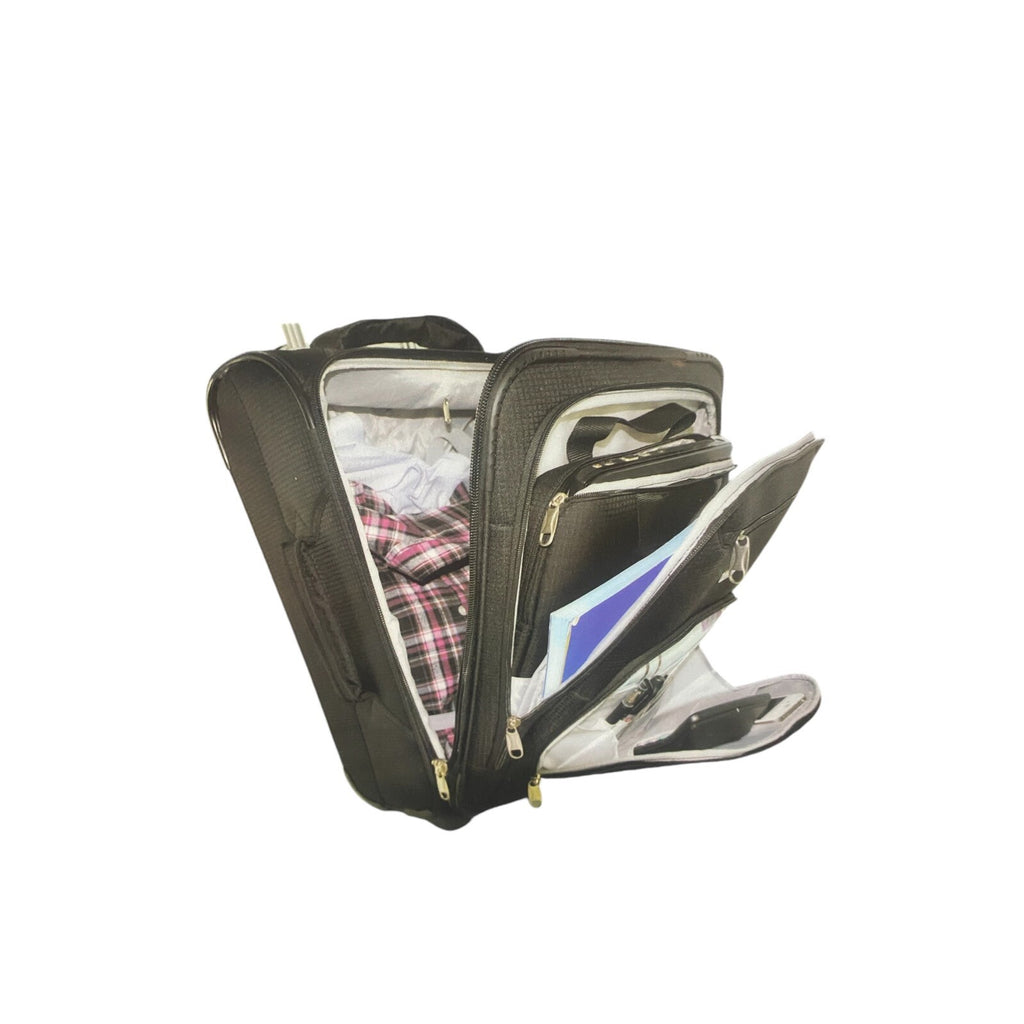 Aerolite Lightweight 2 Wheel Cabin Sized Hand Luggage Suitcase 55x 35.5 x 20 21"