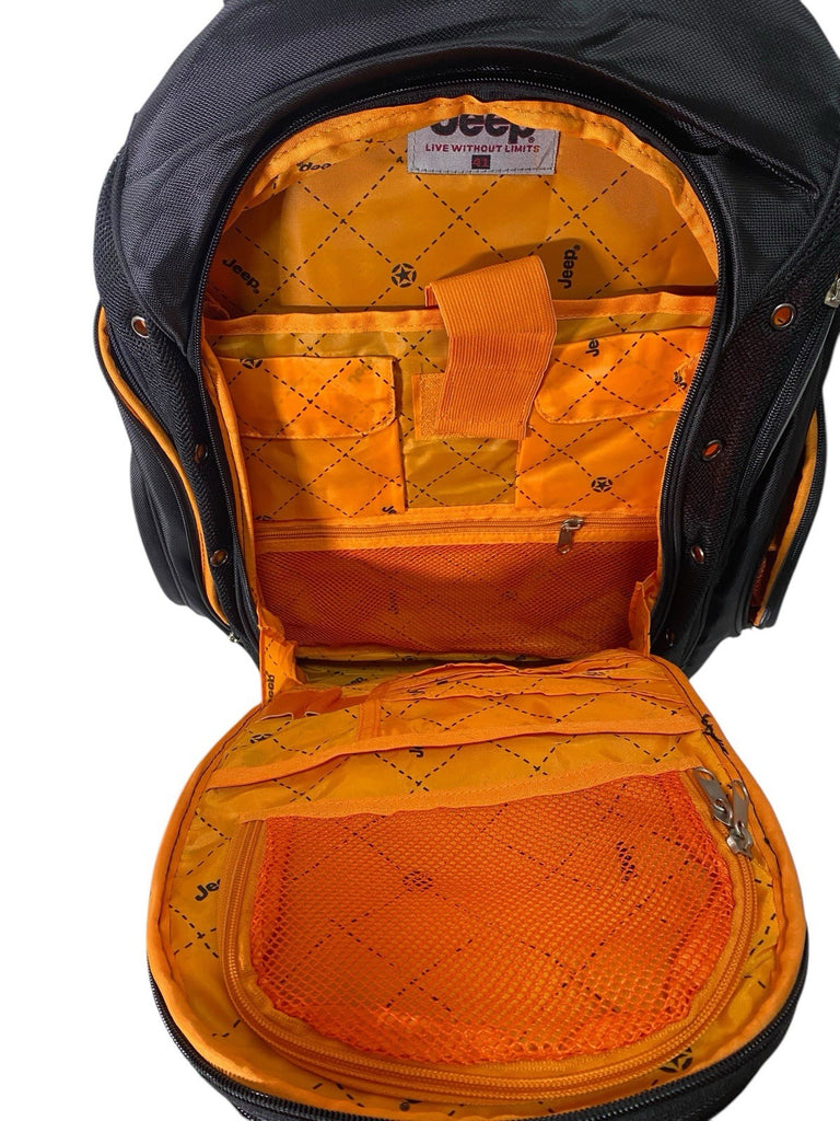 Jeep Mens Premium  16" Laptop School College Work Travel  Backpack Rucksack Bag