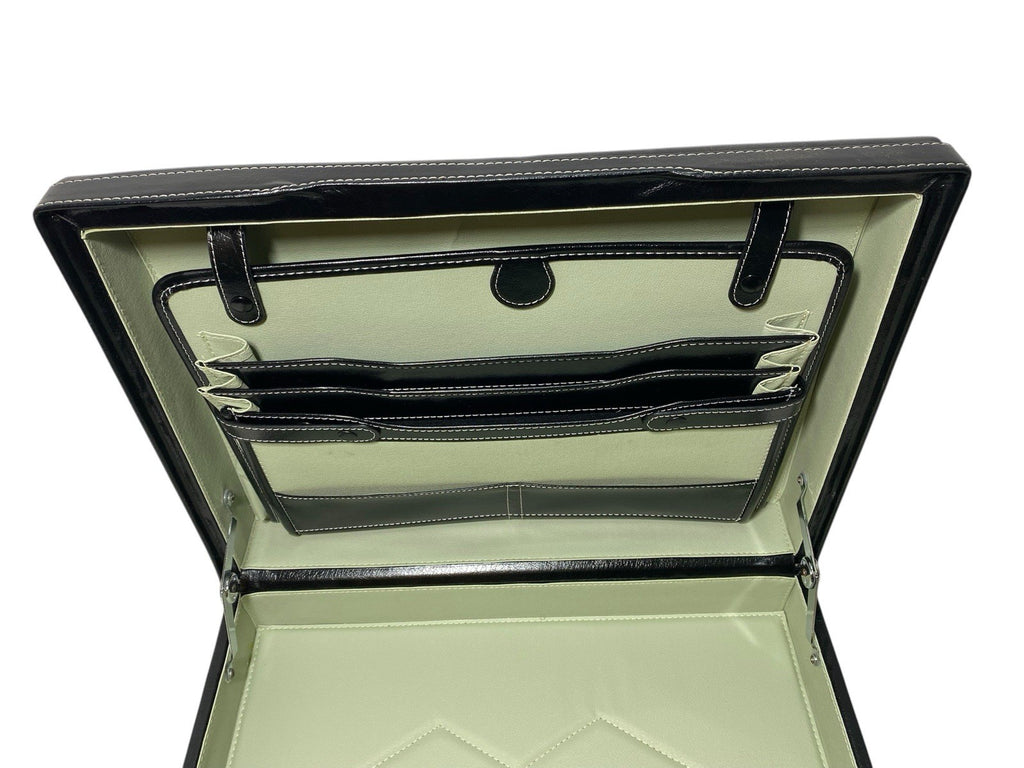 Executive PU Flight Pilot Case Business Travel Work Cabin Bag Briefcase New