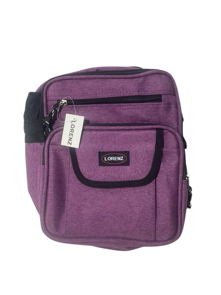 Lorenz Large Unisex Canvas Travel Bag Multiple Zipped Pockets & Adjustable Strap