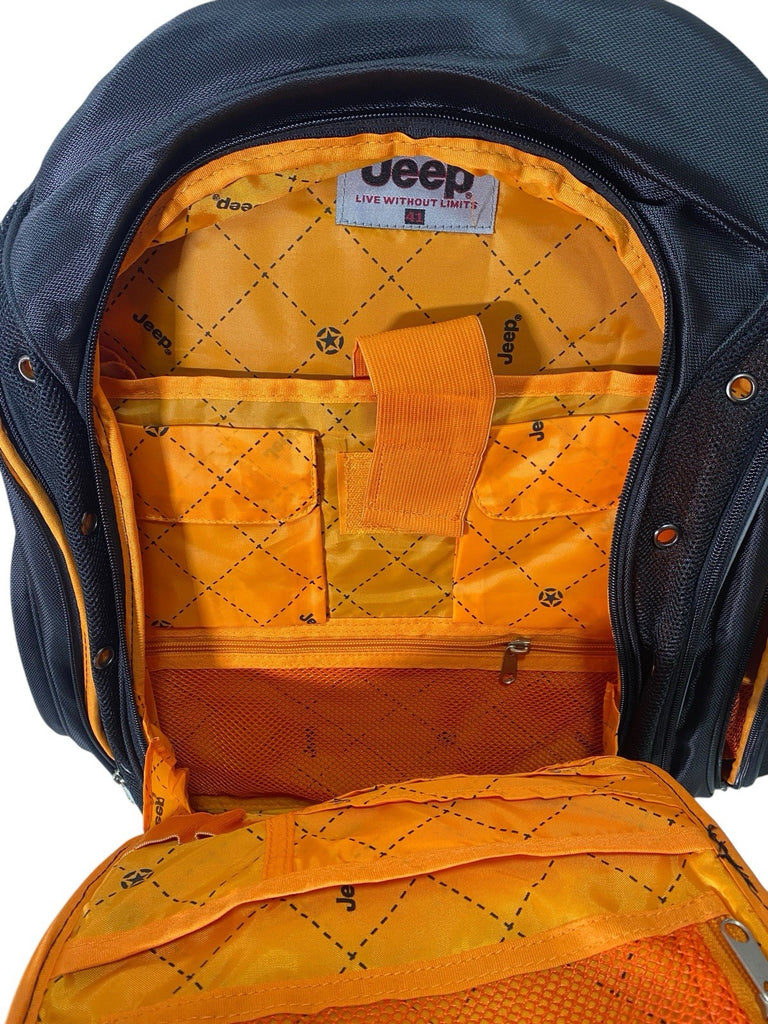 Jeep Mens Premium  16" Laptop School College Work Travel  Backpack Rucksack Bag
